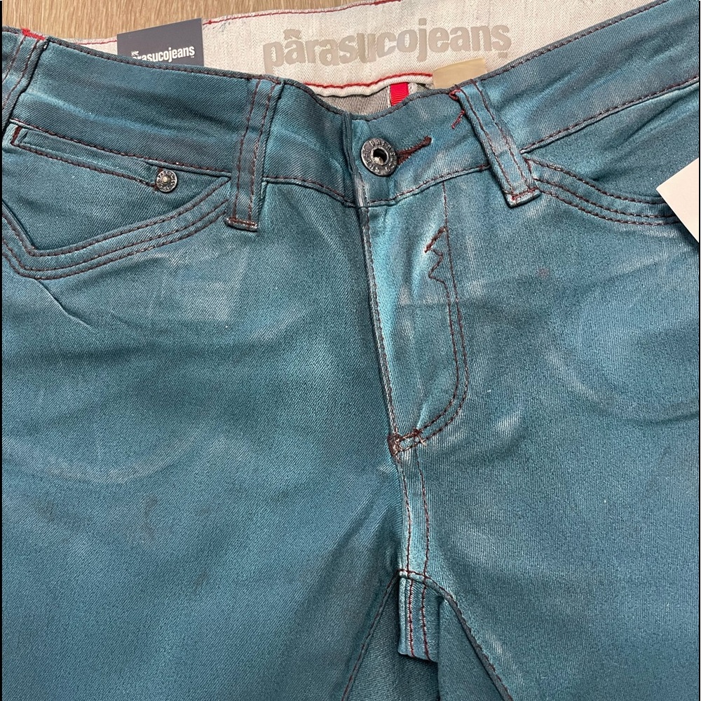 Coated Jeans